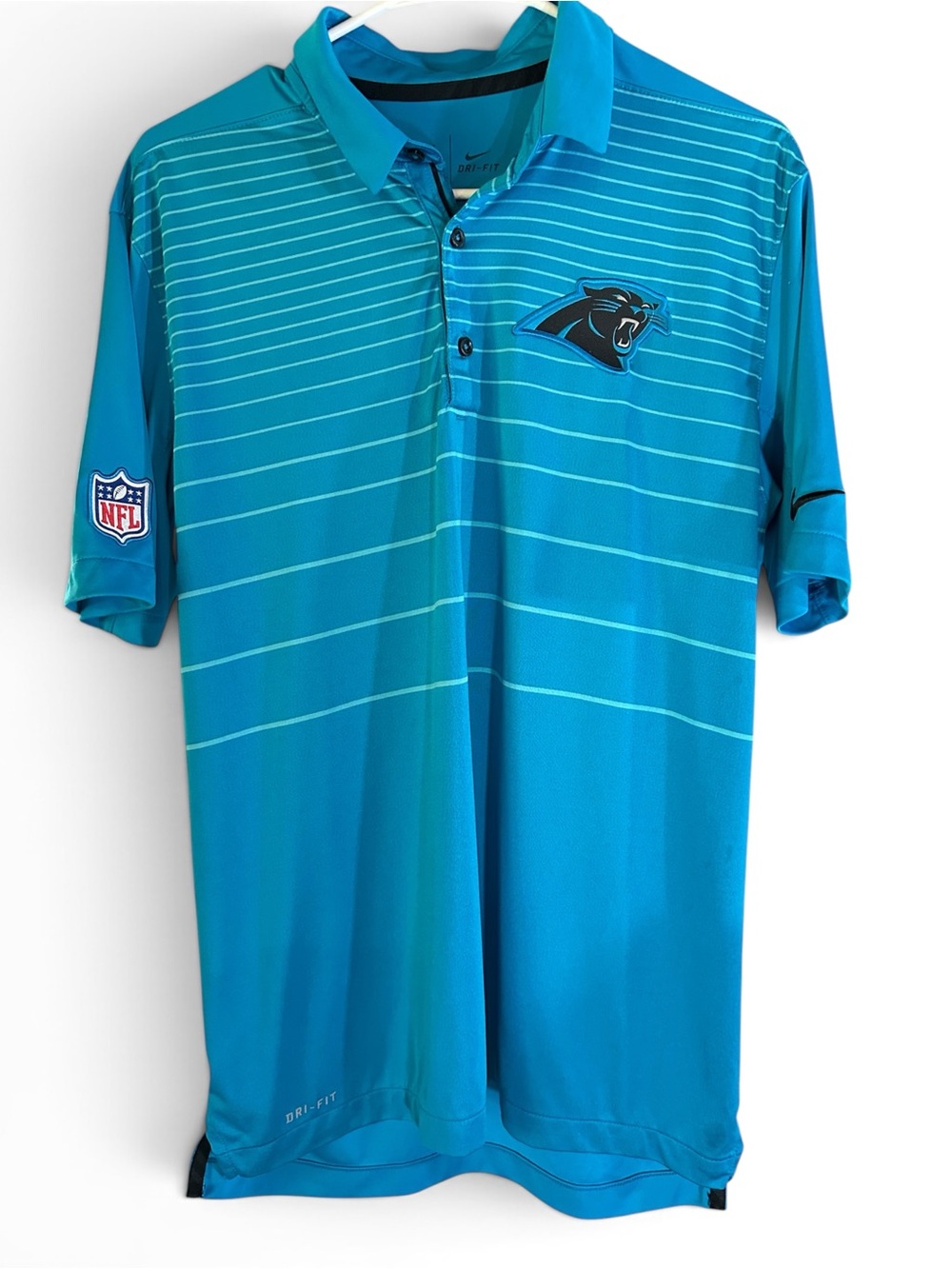 Men’s NFL Nike Carolina Panthers Teal Performance Polo Shirt M